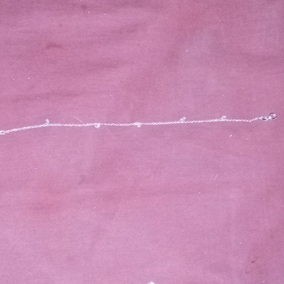 925 sterling silver anklet withSwarovski crystals - Picture 4 of 4